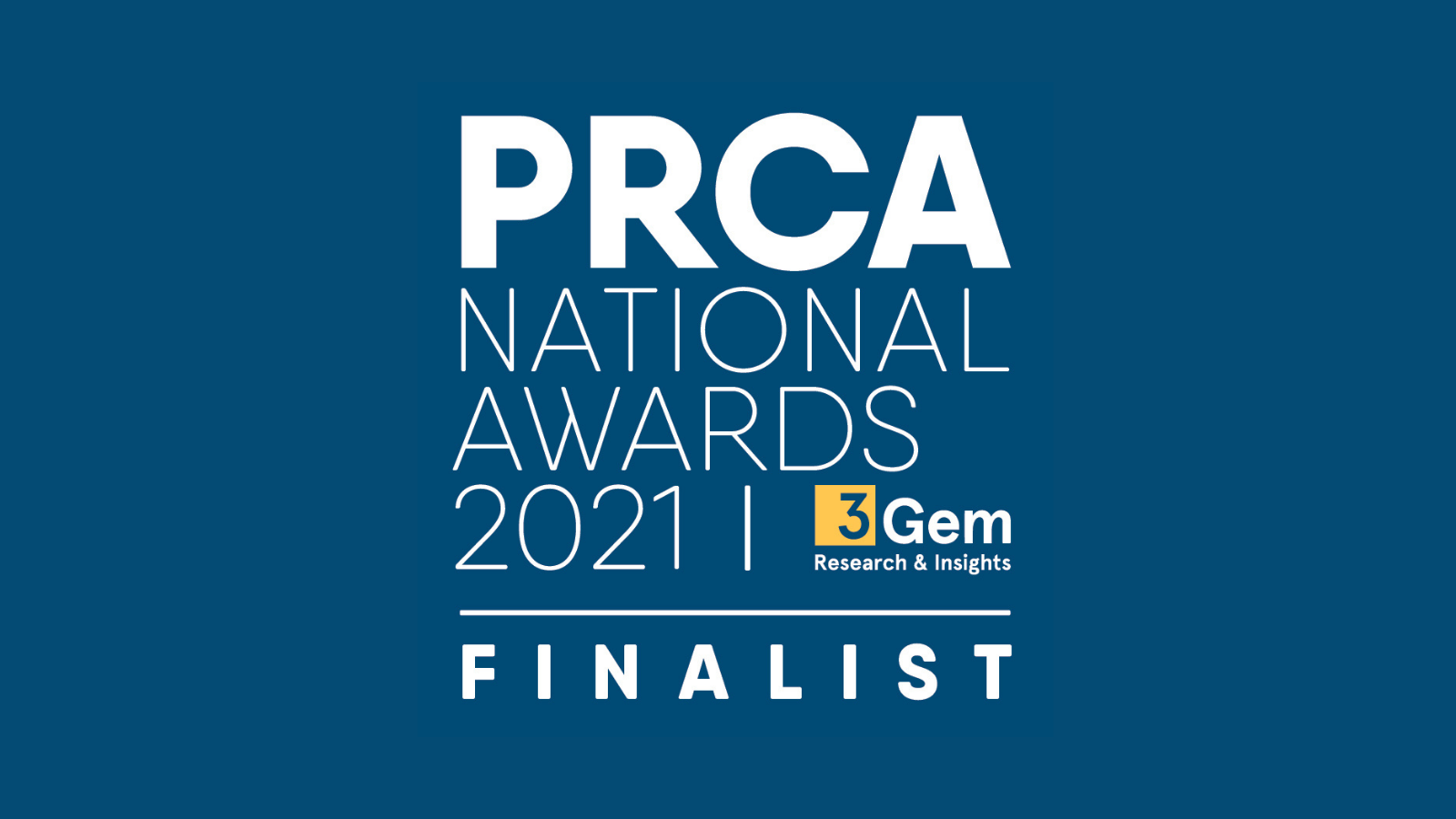 PRCA National Awards Finalist 2021 Logo