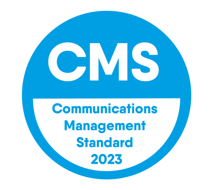 CMS Logo for Communications Management Standard 2023
