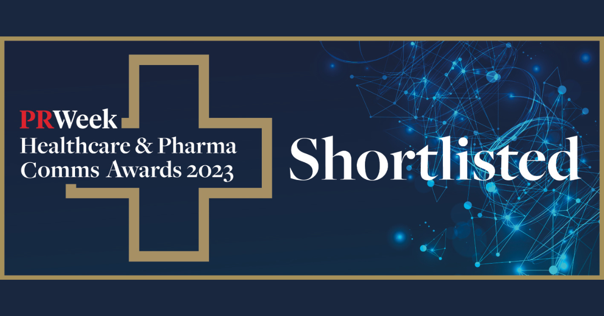 PRWeek UK Healthcare & Pharma Comms Awards Shortlist logo